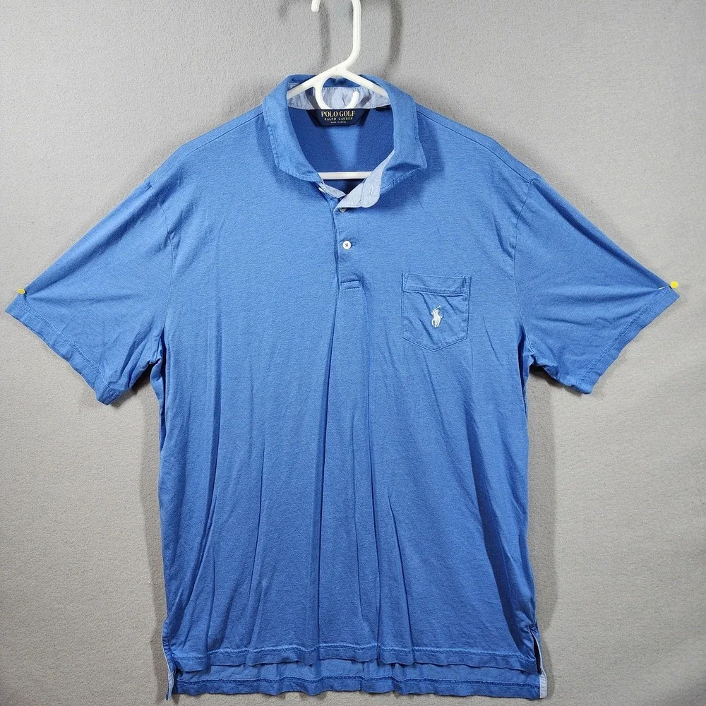 Polo Golf Ralph Lauren Polo Shirt Mens XL Modal Blend Pocket Pony Golf‎